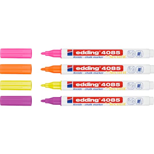 edding&#xAE; by Securit&#xAE; Neon 4 Color 4085 Chalk Marker Set